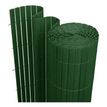 VINGO Canisse in PVC, schermo da giardino, piscine, recinzione in PVC resistente ai raggi UV Verde 100 x 600cm