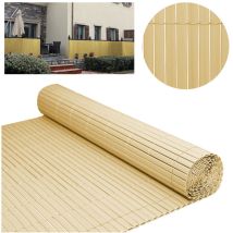 Canisse in pvc, schermo da giardino, piscine, recinzione in pvc resistente ai raggi uv Bambù 140 x 900cm - Vingo