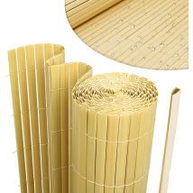 Canisse in pvc, schermo da giardino, piscine, recinzione in pvc resistente ai raggi uv Bambù 120 x 800cm - Vingo