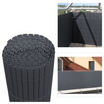 Canisse in pvc, schermo da giardino, piscine, recinzione in pvc resistente ai raggi uv Grigio 80 x 300cm - Vingo