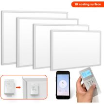 Chauffage infrarouge avec protection contre la surchauffe et thermostat pour une pièce de 15 à 16 m² - 980W - Vingo