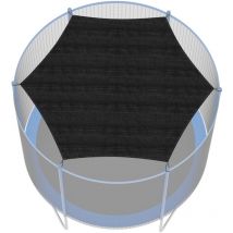 Vingo - Copertura per trampolino, protezione solare antistrappo Anti-UV per trampolino 6 barre 244cm Nero