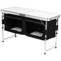 Cucina da campeggio 120x47x68cm, mobili da campeggio, mobile da campeggio con telaio in alluminio - Vingo