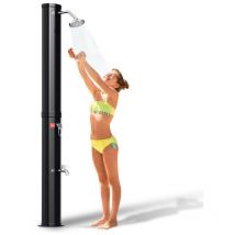 VINGO Doccia solare per piscina Doccia estiva Doccia da giardino Soffione a pioggia con doccia a pedale 20L