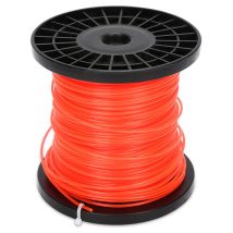 Vingo - Fil de coupe en nylon 100m 2,0 mm Orange Fil rond rond