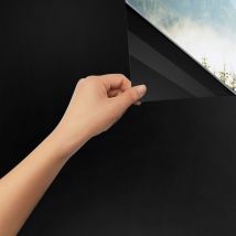 Vingo - Selbstklebend Sichtschutzfolie Milchglasfolie Schwarz Fensterfolie 90x200cm