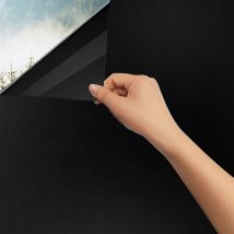 Film pour vitrage de fenêtre Miroir Effet Anti Chaleur Protection solaire Anti uv noir,90200CM - Vingo