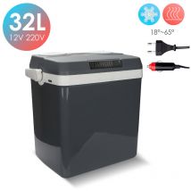 VINGO Glacière électrique 32 litres thermoélectrique A++ 12V 230V maintien froid & chaud Voiture et Camping noir