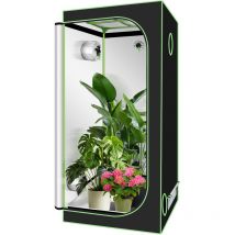 Vingo - swanew Growbox Indoor Pflanzenzelt Zuchtzelt Growroom Zuchtschrank Darkroom Zimmergewächshaus Growschrank,40x40x120 cm