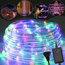 Swanew led Lichtschlauch Innen Außen,Wasserfest Lichterschläuche,Partylicht Dekobeleuchtung Weihnachten,30m bunt
