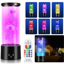 Vingo - swanew led Quallen Lavalampe Mit Fernsteuerung Lava Lampe Nachtlicht Jellyfish rgb