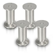 Vingo - Lot de 8 Pieds de meubles Pieds Réglables Alliage d'aluminium 100 mm De Hauteur
