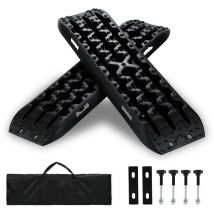 Vingo - swanew Neumáticos de emergencia Placas de arena Nieve 2x ayuda de arranque Grip Mats Barro Arena