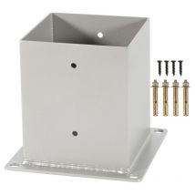 Vingo - Pied de poteau carré Pied à fixer pour poteau pour poteaux en bois carré 4 pièces 8080mm