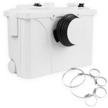 VINGO Pompe à matières fécales 700W Pompes pour eaux usées Pompes à eau avec filtre à charbon pour WC Douche Lavabo Pompe domestique