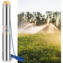 Vingo - Pompe de puits 370W Pompe submersible à eau de puits 5 turbines et capacité de pompage d'eau propre jusqu'à 4000L/h hauteur maximale de la
