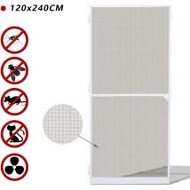 Porte moustiquaire moustiquaire porte moustiquaire imperméable cadre aluminium moustiquaire fibre 120x240CM - Vingo