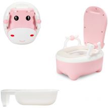 Vingo - Pot pour enfant, toilette pour enfant, siège de toilette pour enfant avec poignées et fonction antidérapante Bleu