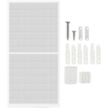 Puerta mosquitera marco de aluminio pantalla de gasa protección uv impermeable 120x210CM - Vingo