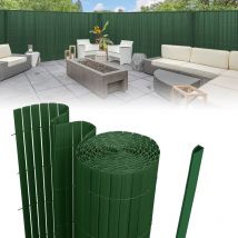 Pvc Sichtschutzmatte Balkonsichtschutz , Sichtschutzzaun, 80x400cm Grün,Wetterfest Verstärkt Sichtschutz, Dekorativer Kunststoffzaun für, Garten,