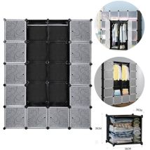 Vingo - swanew Regalsystem Kleiderschränke Kleiderschrank Kreativität Garderobe Regal Wasserdicht Aufbewahrungsschrank diy