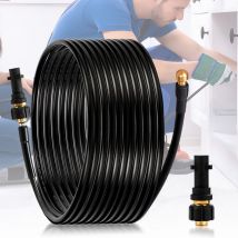 Rohrreinigungsschlauch Set 15m 160 Bar inkl Adapter für Hochdruckreiniger Rohrreinigungsset Abflussreiniger Schlauch