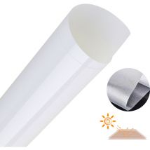 Hengda Film de fenêtre Film de confidentialité opaque auto-adhésif pour fenêtre Film de fenêtre Film de verre UV Givré 60x200cm