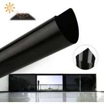 Vingo - Selbstklebend Sichtschutzfolie Milchglasfolie Schwarz Fensterfolie 90x200cm