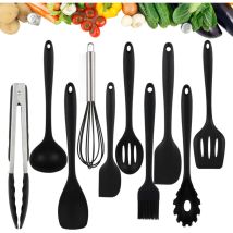 Vingo - Set d'ustensiles de cuisine 12 pièces, Spatule Silicone de Cuisine, Non sans bpa, Antiadhésif, Résistant, Accessoires de Cuisine