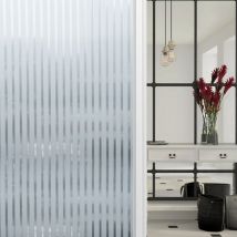 Vingo - swanew Sichtschutzfolie 3D Fensterfolie Selbstklebend Spiegelfolie Sonnenschutzfolie Streifen 60x200cm