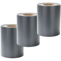 Strisce privacy, pvc, strisce paravento, tappeto a doppia asta 70mx3 Grigio - Vingo