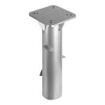 Vingo - Support de parasol pour ancrage au sol - Métal - Douille de sol - 16x16cm - Ancre de Support - gris