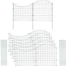 Teichzaun Teichschutzzaun Oberbogen Zaunset Gartenzaun Steckzaun 22tlg Set - Vingo