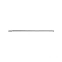 VINGO Tringle à rideau de douche Barre télescopique en acier inoxydable Barre de serrage Barre de rideau de douche Sans perçage 110-200cm