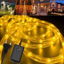 Tube lumineux led Party Barre lumineuse Tube lumineux IP44 Chaîne lumineuse Blanc chaud-50m - Vingo