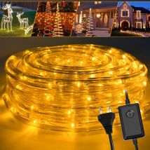 Tuyau lumineux led Chaîne de lumière Tuyau lumineux Party Light Garden jaune-20m - Vingo