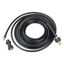 Vingo - Tuyau pour nettoyeur haute pression Tuyau déboucheur flexible noir Nettoyage de 10m
