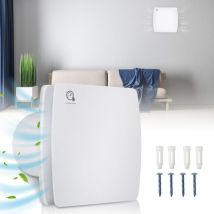 Ventilateur de salle de bain - Purgeur pour radiateur - 150mm Timer - Feuchtesensor - Mit Rückflussleitblech - Vingo