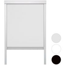 Verdunkelungsrollo Blickdicht Grau Dachfensterrollo 100% Verdunkelung Silberner Aluminiumrahmen fürVELUX Dachfenster Thermo-Rollo 206 (507x974cm)