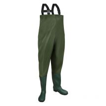 Wathose 70 Denier Nylon Fisch Teich Anglerhose Wasserdicht Fischer Teichhose Gummi mit Stiefel Angler Watstiefel rutschfest Wathosen pvc Gr.46/47...