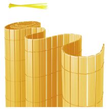 Canisse pvc pour jardin balcon terrasse Balcon clôture brise-vent Stores Balcon Bambou 160 x 400cm - Vingo