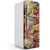Mega Decor - Vinilo Adhesivo Decorativo para Nevera, Especial Libre De Burbujas, Made in Spain, Comida Española, 185x70cm