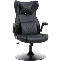 Vinsetto - Gaming Chair Home Office Chair w/ Swivel Pedestal Base Lumbar Support