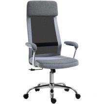 Vinsetto - Office Chair Mesh High Back Swivel Task Home Desk Chair w/ Arm, Grey