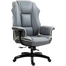 Vinsetto - High Back Office Chair with Height Adjustable, Reclining Grey