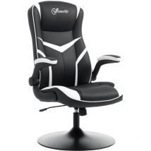 Vinsetto - High Back Computer Gaming Chair Executive Swivel Adjustable Racing Home Office Black, White