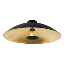 Vintage ceiling lamp black with gold 60 cm - Emilienne Novo - Black