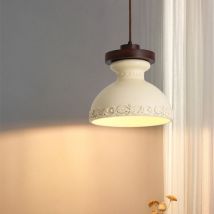Vintage Hängelampe Retro Pendelleuchte Höhenverstellbar Deckenleuchte Deco Kronleuchter Ø30cm Stil E