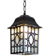 Vintage Industrialle Pendelleuchte Metall Glas Hängelampe Innenbereich Deckenleuchte Käfig Kronleuchter Schwarz