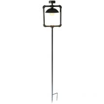 Vintage led Solar Garden Lamp Patio Illuminazione Esterno Plug Light Antique Black